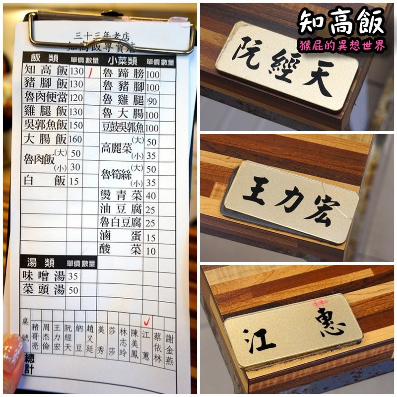 玉知高華知高飯｜三重豬腳飯推薦！33年老字號三重溪尾街排隊美食，藝人桌號超有趣 @猴屁的異想世界