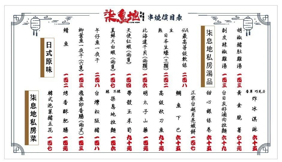 柒息地串燒居酒屋長春店｜台北平價串燒推薦，一串19元起超高CP值！營業到半夜2點宵夜首選 @猴屁的異想世界