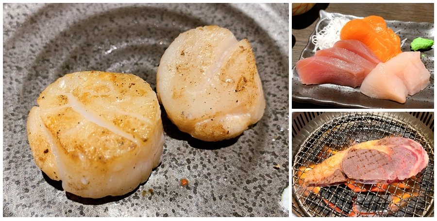 石頭日式炭火燒肉｜台中燒肉吃到飽+日本料理吃到飽，肋眼牛排、干貝、生魚片隨你吃，Google評論4.8分(台中宵夜)