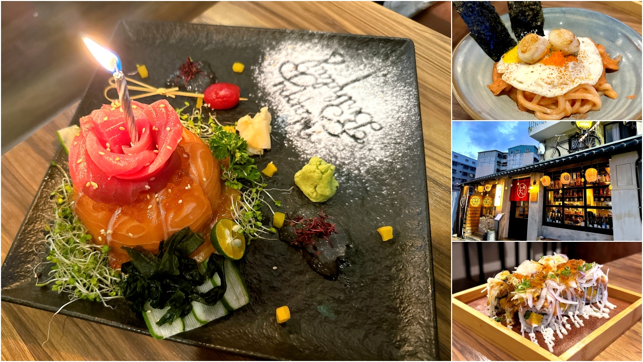 【知戶酒食】逢甲居酒屋推薦，當月壽星特製生魚片蛋糕超驚喜，營業到半夜一點