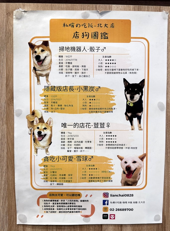 【私嚐の吃飯北大店】三峽美食超萌柴柴店狗陪吃飯！必點視覺系雲朵烏龍麵，寵物與親子友善餐廳 @猴屁的異想世界