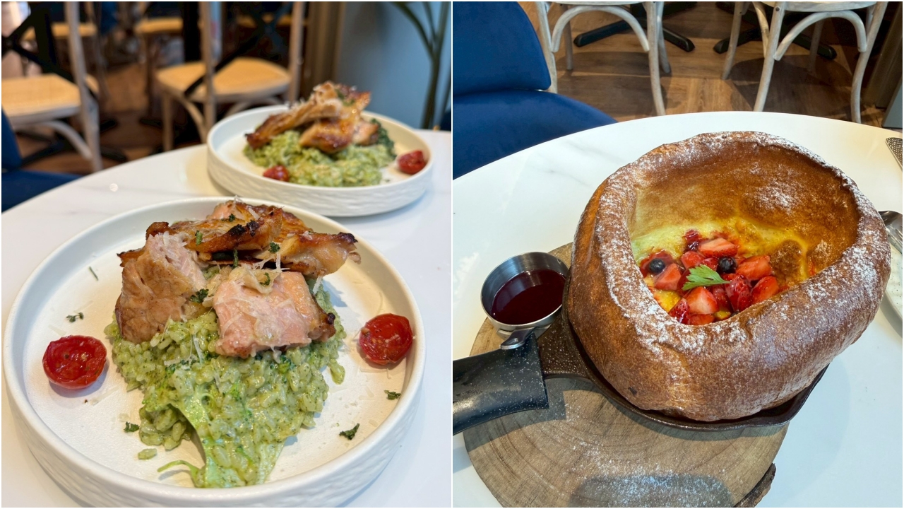 【英格莉莉CITYLINK三重店】三重美食推薦，紫薯芋泥鬆餅塔＋鐵鍋鬆餅必吃，捷運三重站聚餐首選